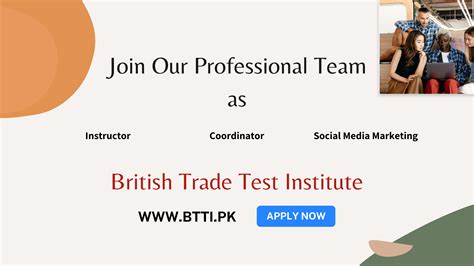 Instructor | Coordinator Jobs Near me | - BTTI LMS Portal