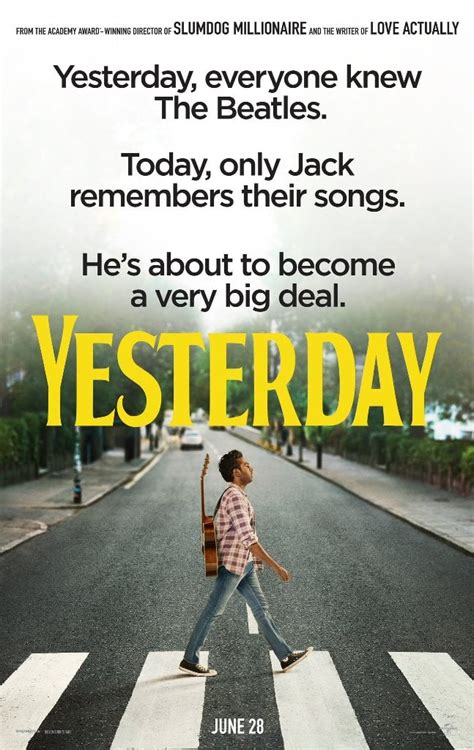 First trailer for movie based on The Beatles, Yesterday, looks amazing and Intro for February 13 ...