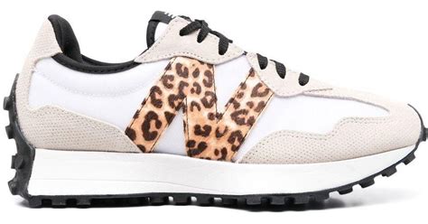 New Balance Leather 327 Leopard Print Sneakers in White | Lyst Australia