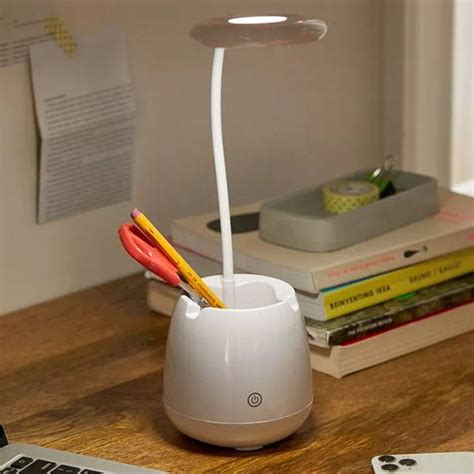 The LED Desk Lamp with Bluetooth Speaker and Pen Holder | Gadgetsin
