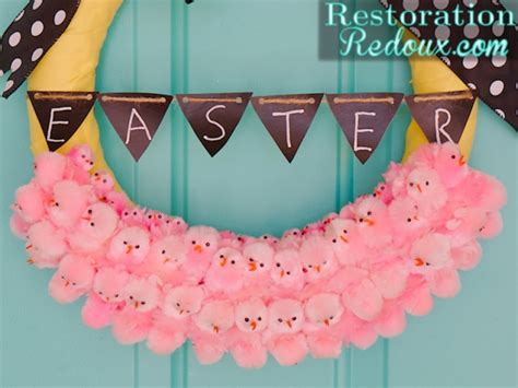 Easter Peeps Wreath - Daily Dose of Style