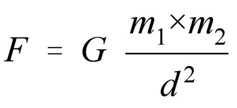 Newton's law of gravitation: the force of attraction between two masses is directly proportional ...