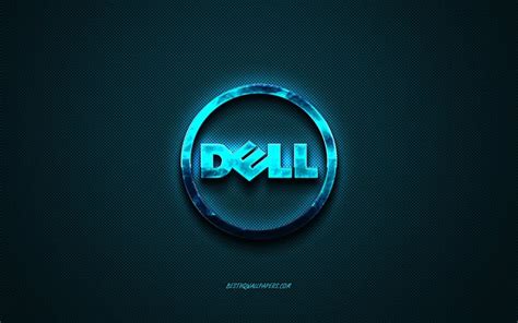 Download wallpapers Dell logo, blue creative logo, computers, Dell emblem, blue carbon fiber ...
