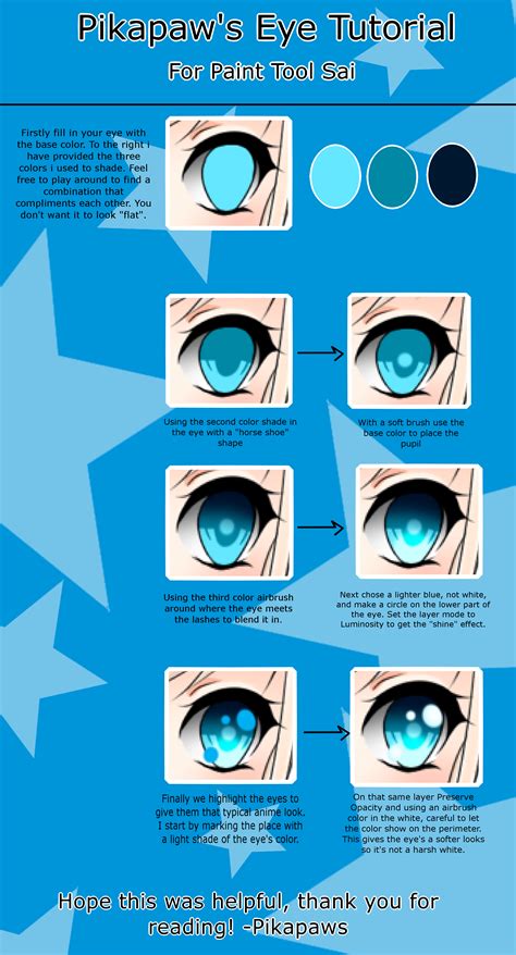 Anime Eye Coloring Tutorial - Anime Coloring Pages