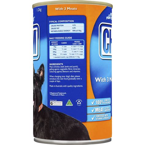 Chum Adult Dog Food 3 Meats 1.2kg | Woolworths