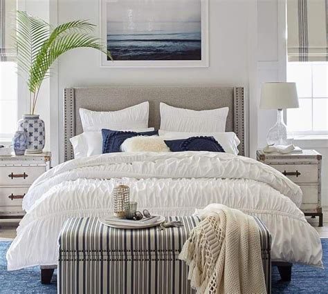 Pottery Barn Comforter #Beachhousedecor | Bed linens luxury, Coastal bedrooms, Coastal bedding sets