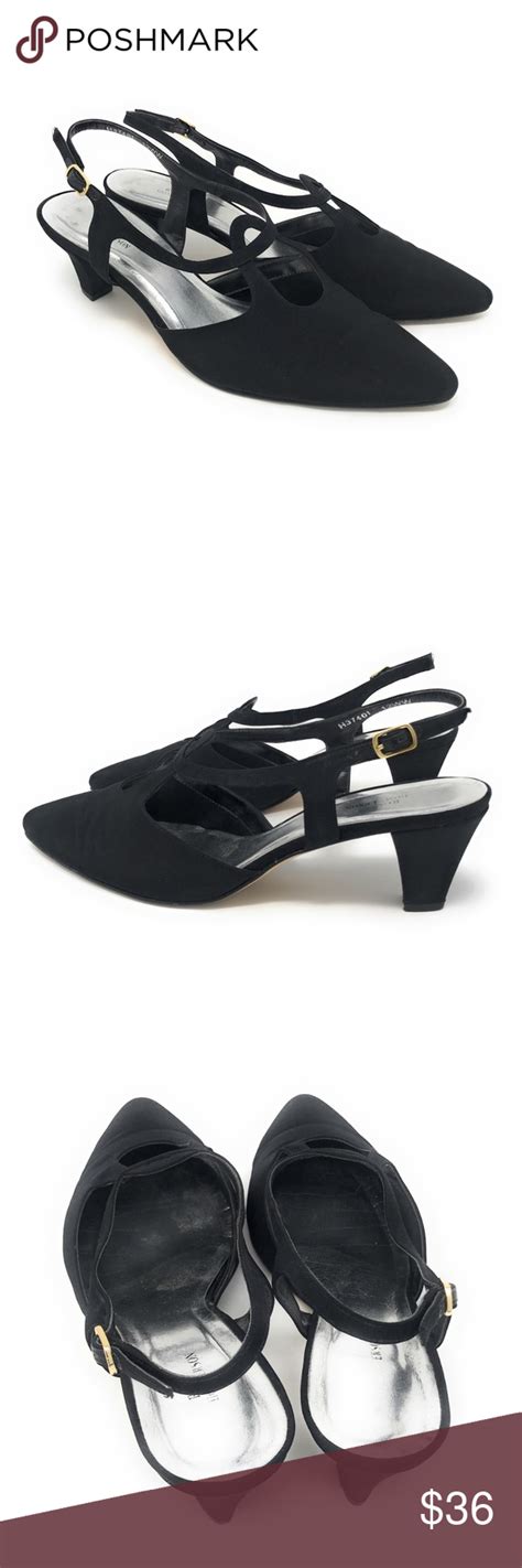 Ros Hommerson Black Textile Prize Pump Heels 12WW | Pumps heels, Heels ...