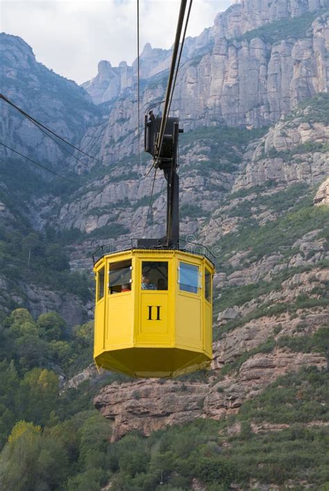 Cable Car at Montserrat, Spain Editorial Photography - Image of cross, europe: 55742402