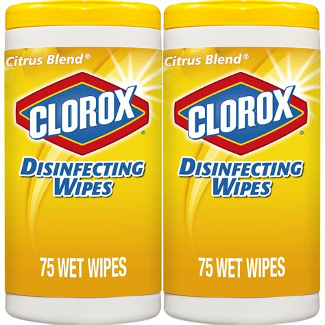 Clorox Disinfecting Wipes (150 Count Value Pack), Bleach Free Cleaning Wipes - Crisp Lemon - 2 ...