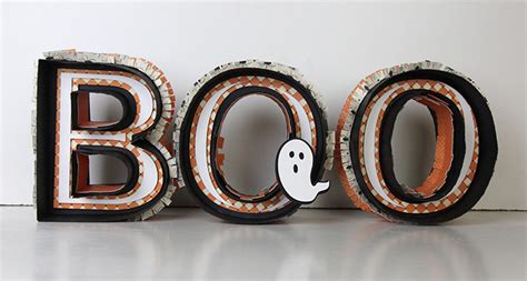 Halloween Boo Marquee Letters Tutorial