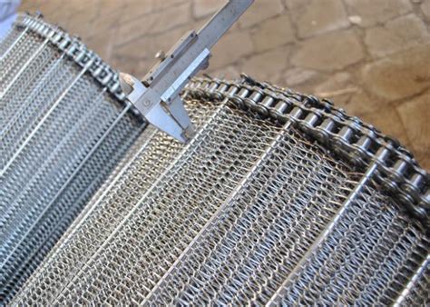 1.6m Stainless Steel Wire Mesh Conveyor Belt , Metal Mesh Conveyor Belt