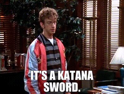 YARN | It's a katana sword. | NewsRadio (1995) - S03E09 Romance | Video clips by quotes ...