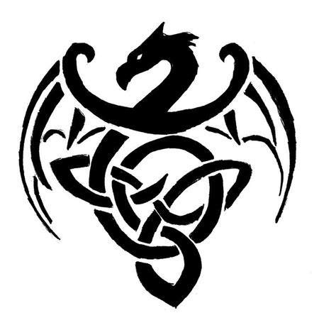 Images For > Simple Celtic Dragon Designs | Celtic dragon tattoos ...