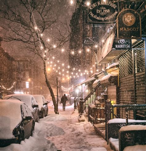 New York City - Snow - Janus - East Village Lights | Flickr