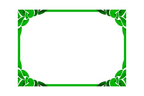 Green Ornament Frame Border Graphic by Arsa Adjie · Creative Fabrica