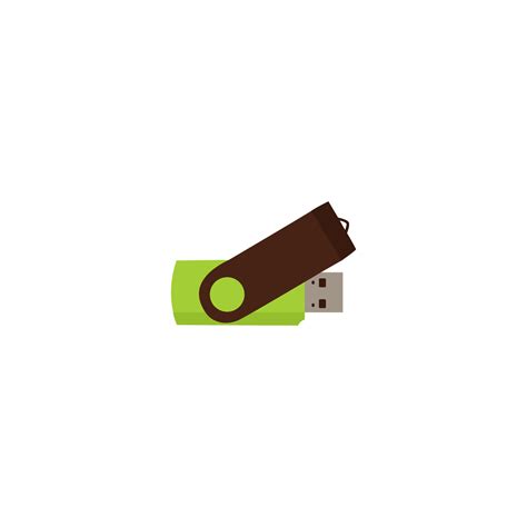 A green usb stick with a green cover that says 'logo' on it 20902731 Vector Art at Vecteezy