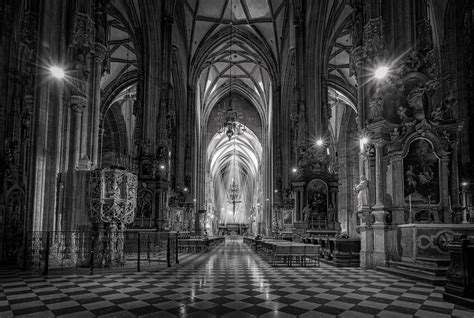 St. Stephen's Cathedral Interior in Vienna, Austria - Battered ...