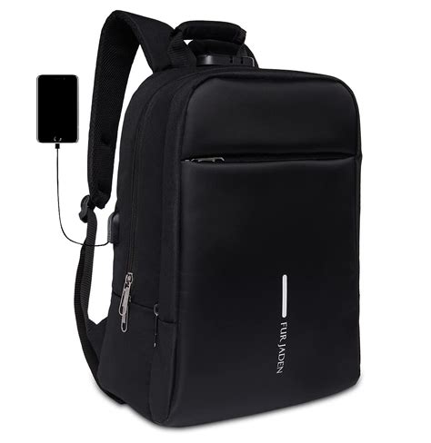 Buy FUR JADEN Anti Theft Number Lock Backpack Bag with 15.6 Inch Laptop ...
