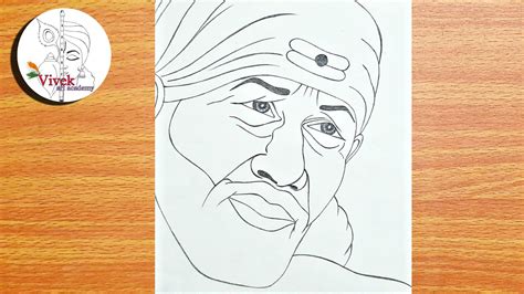 God Sai Baba Drawing | Easy Pencil Drawing of God Shirdi Sai Baba for Beginners - YouTube