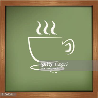 Coffee Cup Drawing On Blackboard Background,Vector Stock Clipart | Royalty-Free | FreeImages