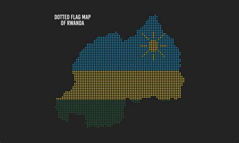 Rwanda Flag Map, Abstract Dotted Vector Illustration 12585361 Vector Art at Vecteezy