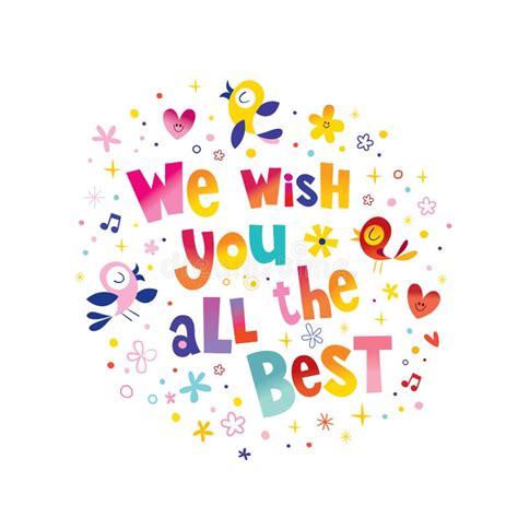 We wish you all the best stock vector. Illustration of vector - 238041049