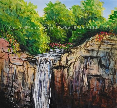 Fawn's Paintings: Waterfall Demo, landscape