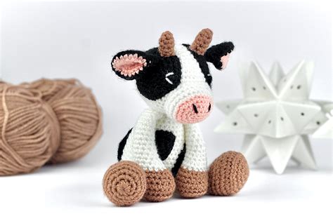 Cow Crochet Pattern PDF Easy Crochet Cow Amigurumi Pattern - Etsy