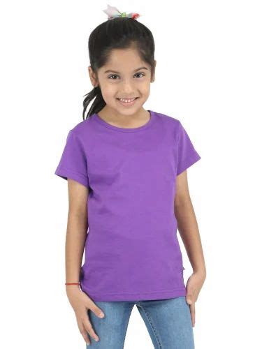 Girls Half Sleeve-CAPSICA KIDS 100% COTTON PLAIN T.SHIRT at Rs 70/piece in Tiruppur