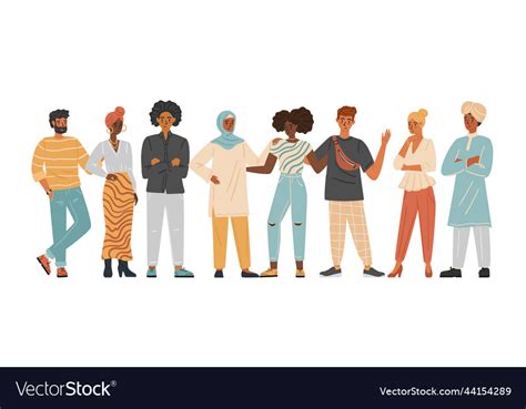 Diverse group of people concept Royalty Free Vector Image