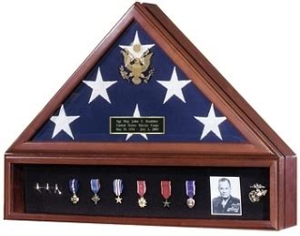 Military Funeral Flag Display Case | American Made Military Funeral Flag Display Case | Hand ...