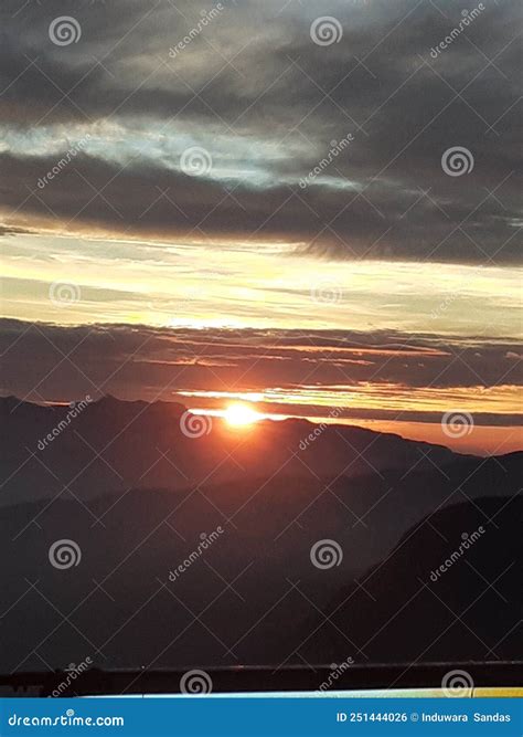 The Rises of Sun in Adams Peak Stock Photo - Image of mountain, moun ...