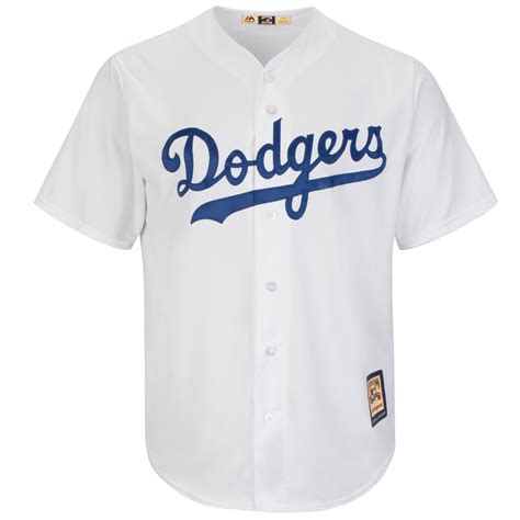 Majestic Brooklyn Dodgers Youth White Cooperstown Collection Jersey