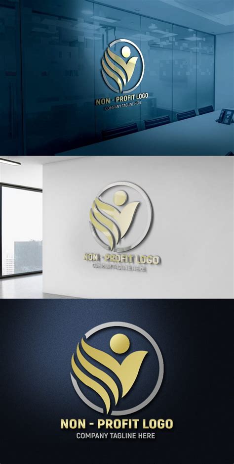 Non-Profit Company Logo Design Free psd Template – GraphicsFamily