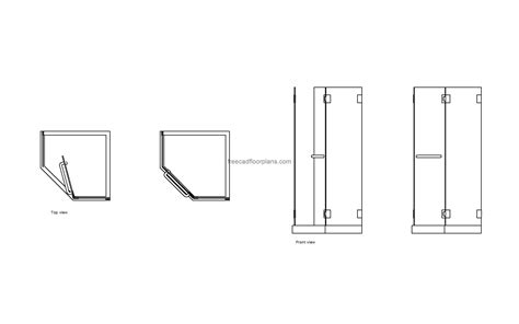 Shower Enclosure - Free CAD Drawings