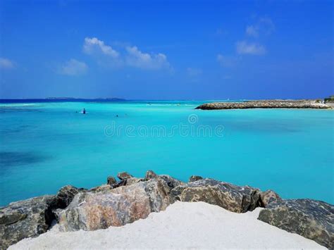 Beautiful Blue Ocean at Maafushi Island, Maldives Stock Photo - Image ...