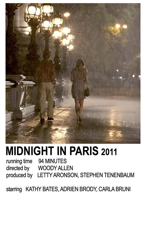 Midnight In Paris Movie Poster