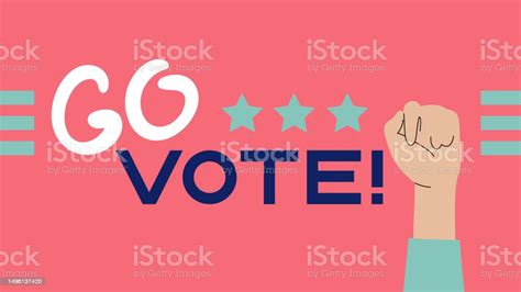 Go Vote Banner Template Stock Illustration - Download Image Now ...