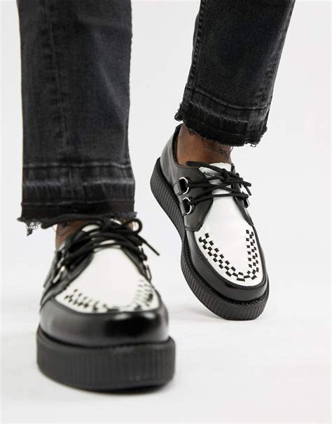 T.U.K. D-Ring Round Viva Leather Creepers Creepers Shoes Outfit, Mens ...