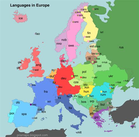 Most Spoken Languages In Europe