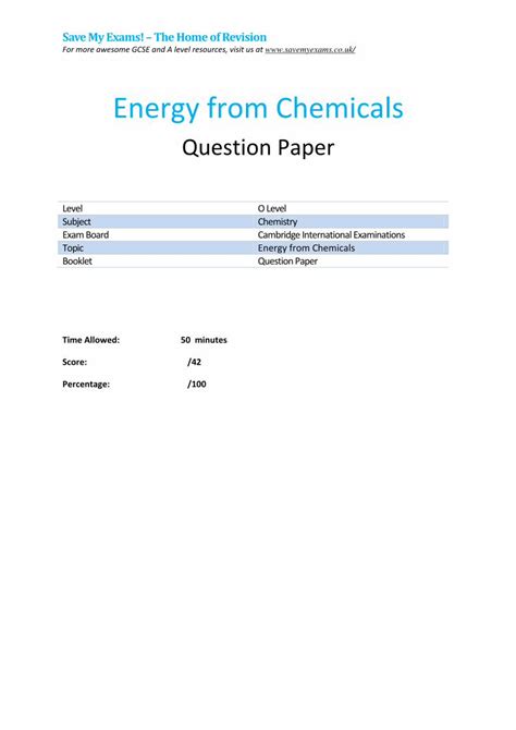 (PDF) Energy from Chemicals - · PDF file10.11.2017 · The diagram shows ...