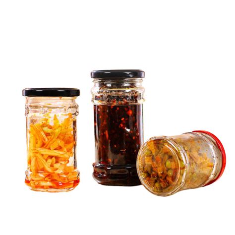 Twist Off Metal Lid 8 Oz Jam Jars With Lids , Small Glass Containers For Kitchen