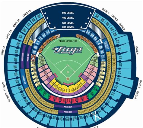 rogers centre seating chart