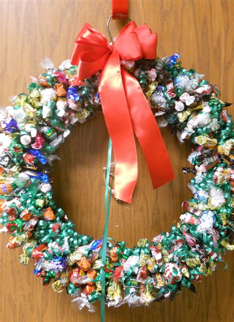 how to make wreaths with candy | Candy Wreath | Candy wreath, Candy wreath diy, Candy corn wreath