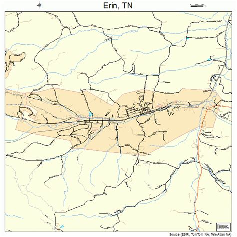 Erin Tennessee Street Map 4724320