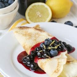 Lemon Blueberry Crepes - Glorious Treats