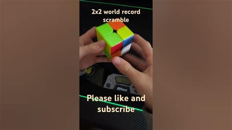 2x2 world record scramble!! #shorts - YouTube