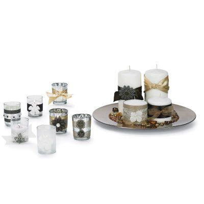 DIY Candles and votives from Michaels website with ribbon and charms ...