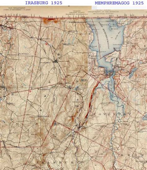 Newport VT 1925 USGS Old Topo Map - Town Composite Orleans Co. - OLD MAPS