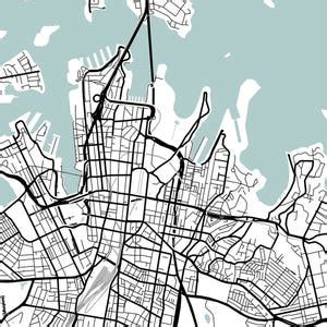 Sydney City Map Printable, Street Map Art, Sydney Map Print, City Map Wall Art, Sydney Map ...